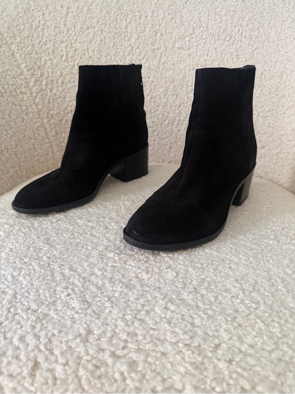 Rag & Bone Black Suede Leather Ankle Booties - Picture 3 of 10